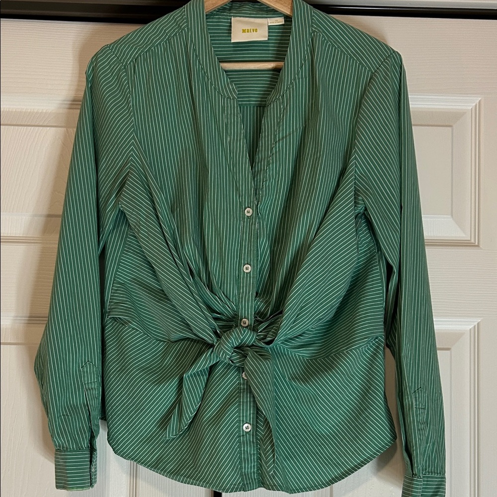 Anthropology Maeve Katherine Knotted Stripped Women’s Top Size 10